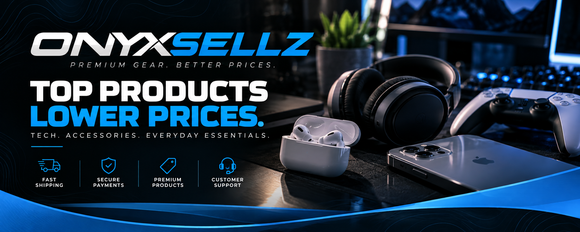 OnyxSellz: ONYXSELLZ features an online storefront with product listings, secure checkout, payment processing, customer accounts, order management, and a responsive design